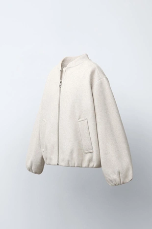 Мягкая куртка-бомбер