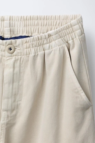 Mid-ecru | 6917/804/715 - Zara Прямые брюки карго