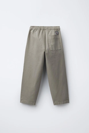 Купить Zara Прямые брюки с нашивкой