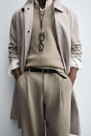 Брюки RELAXED FIT со складками- Заказать в России