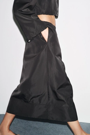Юбка-миди с эффектом технической ткани ZW COLLECTION- Заказать в России