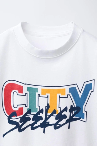 White | 1887/662/250 - Zara Футболка в университетском стиле