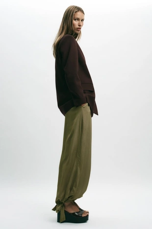 Двубортный блейзер оверсайз- Заказать в России