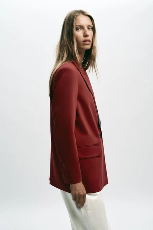 Двубортный блейзер оверсайз- Заказать в России