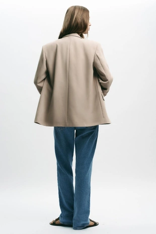 Двубортный блейзер оверсайз