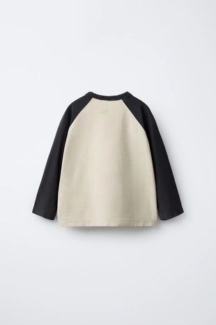 Anthracite grey | 0722/959/807 - Zara Набор из двух футболок реглан с логотипом