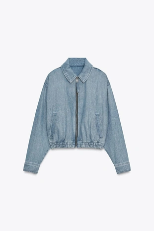 Джинсовый бомбер ZW COLLECTION- Заказать в России