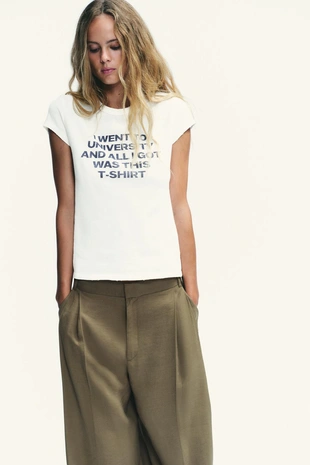 Футболка в стиле рустик с надписью