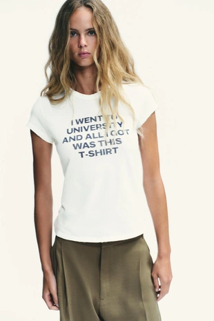 Футболка в стиле рустик с надписью