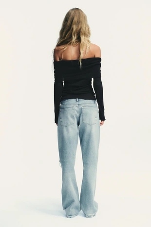 Футболка без бретелей со сборками- Заказать в России