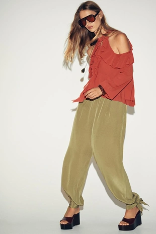 Топ халтер с воланами- Заказать в России