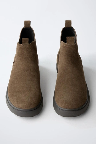 Замшевые ботинки челси- Заказать в России