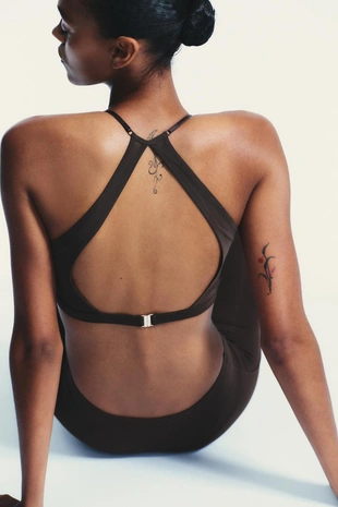 Комбинированный бесшовный топ из тюля- Заказать в России