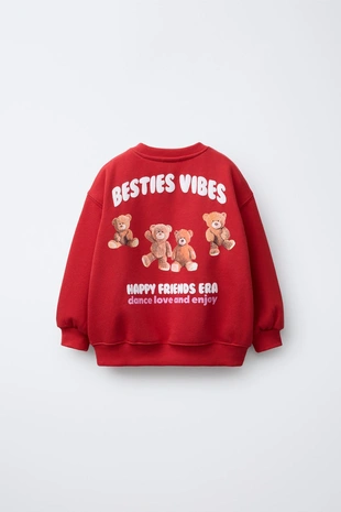 Толстовка с принтом «медвежонок»- Заказать в России