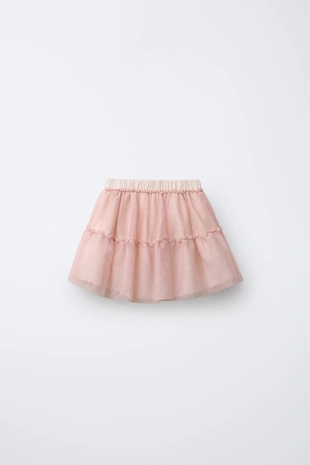 Pink | 5767/525/926 - Zara Юбка из тюля с воланом