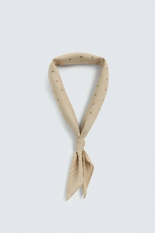 Бандана с принтом в горошек- Заказать в России