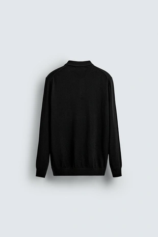 Трикотажное поло из 100% шерсти- Заказать в России