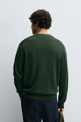 Хлопковый кардиган классического кроя- Заказать в России