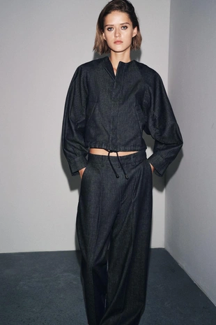 Джинсовый бомбер ZW COLLECTION- Заказать в России