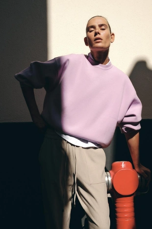 Sand / Marl | 1478/625/081 - Zara Брюки с манжетами