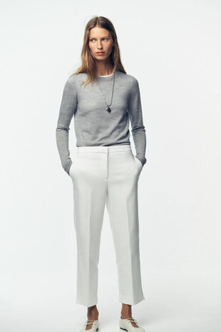 Ecru | 1478/300/712 - Zara Брюки с разрезами снизу