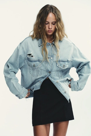 Мини-юбка с высокой посадкой- Заказать в России