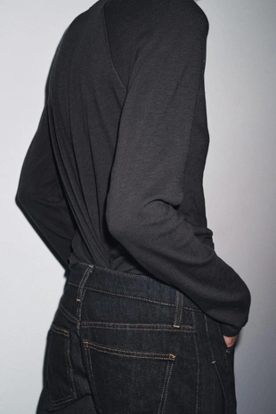 Хлопковая футболка реглан- Заказать в России