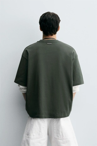 Mid-green | 5584/324/527 - Zara Толстовка с металлической бусиной