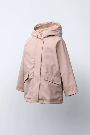 Прорезиненная куртка с эффектом меха WATER REPELLENT- Заказать в России