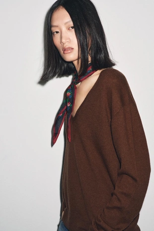 Бандана с принтом и вышивкой из шелка- Заказать в России