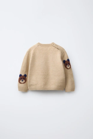 Свитер с принтом «мишки»- Заказать в России