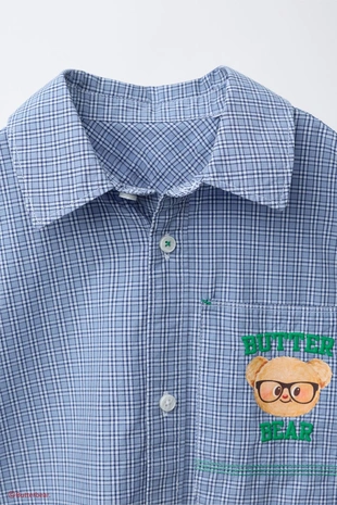 Blue | 6096/516/400 - Zara Рубашка в клетку BUTTERBEAR ©