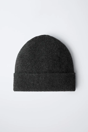 Шапка в рубчик из 100% кашемира- Заказать в России