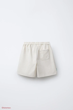 Ecru | 6096/530/712 - Zara Бермуды STRETCH STRAIGHT CHARM BUTTERBEAR ©