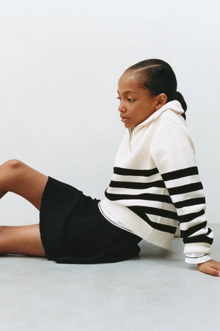 Трикотажная юбка в складку- Заказать в России