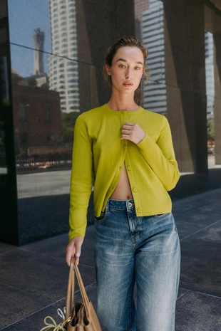 Базовый кардиган с пуговицами- Заказать в России