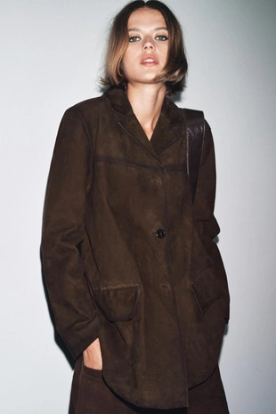 Блейзер из 100% замши — LIMITED EDITION, ZW COLLECTION- Заказать в России