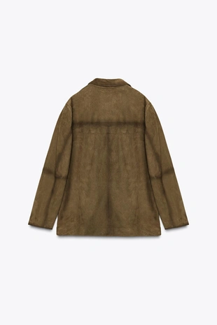 Блейзер оверсайз из 100% замши — LIMITED EDITION, ZW COLLECTION- Заказать в России