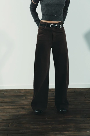 Джинсы TRF EXTRA WIDE LEG с высокой посадкой- Заказать в России