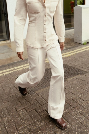 Купить Zara Брюки BOOTCUT с отделочной строчкой