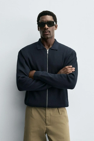 Купить Zara Кардиган с застежкой-молнией