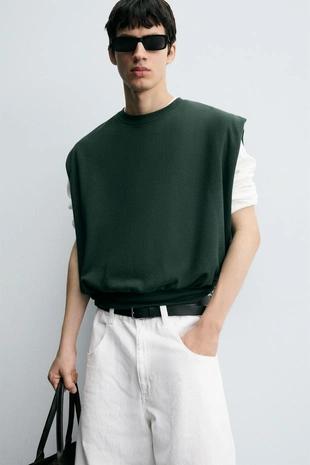 Жилет из интерлока пике- Заказать в России