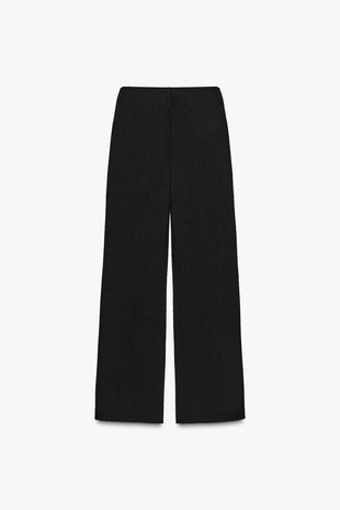 Брюки из букле с контрастной отделкой- Заказать в России