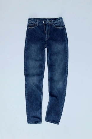 Navy blue | 6688/901/401 - Zara Джинсы TRF слим с высокой посадкой