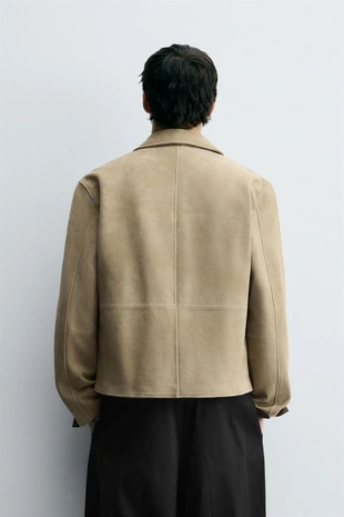 Замшевая куртка- Заказать в России