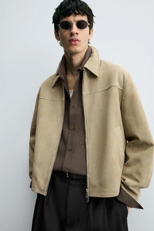 Замшевая куртка- Заказать в России