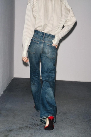 Blue | 6027/240/400 - Zara Джинсы BOOTCUT с низкой посадкой — ZW COLLECTION