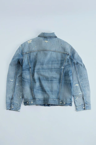 Джинсовая куртка TRF с дырами- Заказать в России