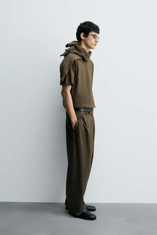 Брюки RELAXED FIT со складками- Заказать в России