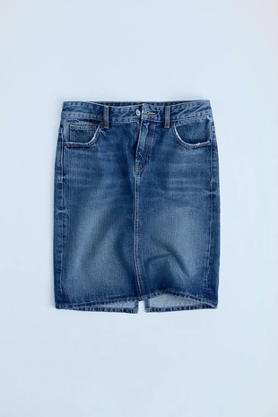Blue | 6688/906/400 - Zara TRF MID-RISE DENIM SKIRT